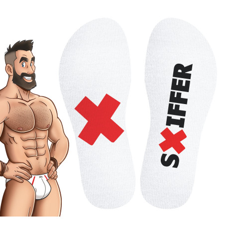 Chaussettes blanches SNIFFER SneakXX