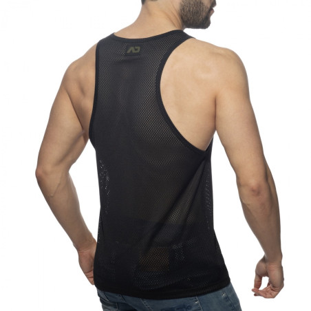 Débardeur Mesh POCKET CONTRAST Noir-Army