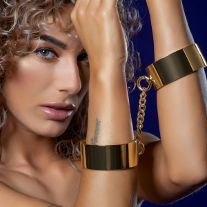 Menottes en métal SLAVE WRIST Taboom Dorées