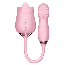 Stimulateur Anulingus et Point G ROSE LICKING 11 x 3cm Rose 2