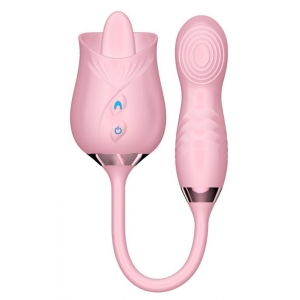 Stimulateur Anulingus et Point G ROSE LICKING 11 x 3cm Rose