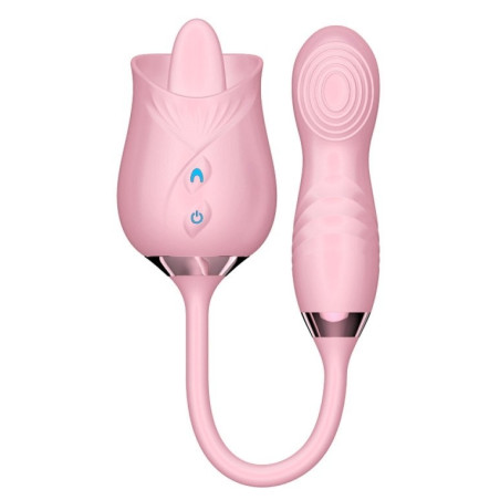 Stimulateur Anulingus et Point G ROSE LICKING 11 x 3cm Rose