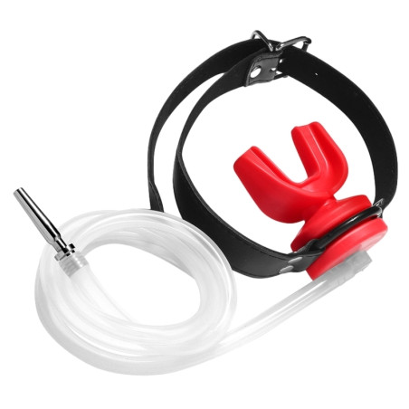 Plug pénis avec un Bâillon Urinoir - plug 4 x 0.7cm Rouge