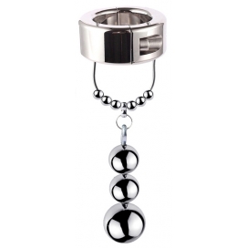 Ballstretcher en métal CBT BALLS 370g pour les testicules