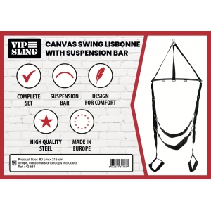 Set complet Balançoire en tissu LISBONNE avec Barre