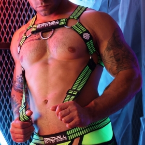 Harnais Body HYBRED Vert Neon