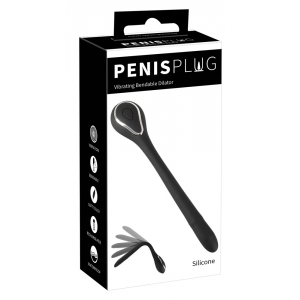 Plug Pénis vibrant en silicone BENDY 10 cm