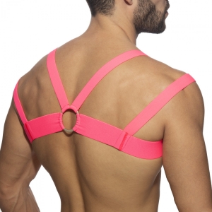 Harnais élastique NEON MULTI BAND Rose
