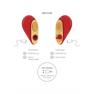 Stimulateur de clitoris HEARTBREAKER Rouge