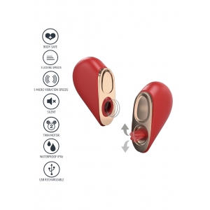 Stimulateur de clitoris HEARTBREAKER Rouge
