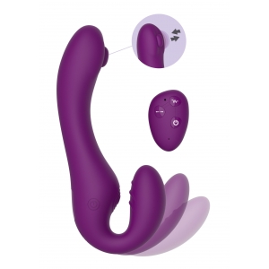 Stimulateur de point G STRAPLESS STRAP-ON 13 x 3.5cm Violet