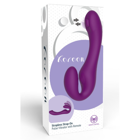 Stimulateur de point G STRAPLESS STRAP-ON 13 x 3.5cm Violet