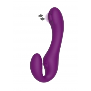 Stimulateur de point G STRAPLESS STRAP-ON 13 x 3.5cm Violet