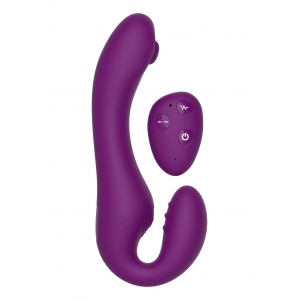 Stimulateur de point G STRAPLESS STRAP-ON 13 x 3.5cm Violet