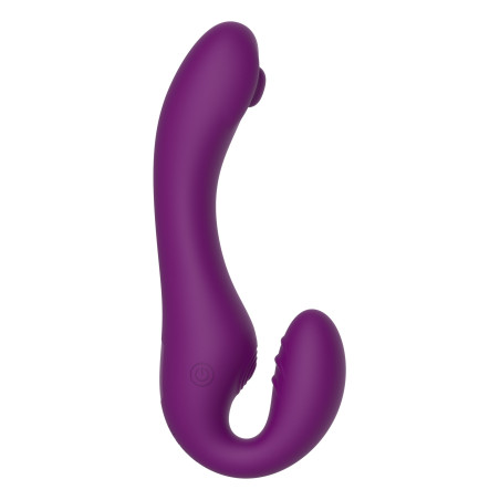 Stimulateur de point G STRAPLESS STRAP-ON 13 x 3.5cm Violet
