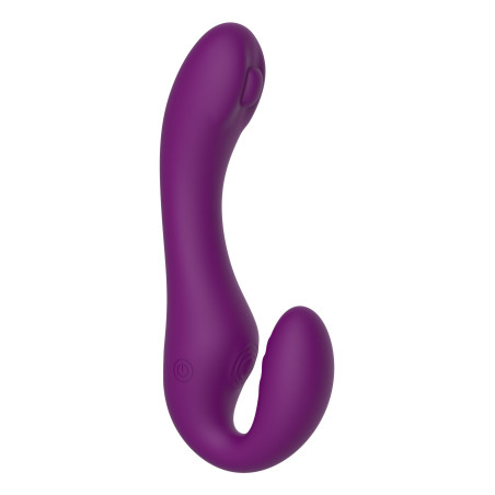 Stimulateur de point G STRAPLESS STRAP-ON 13 x 3.5cm Violet
