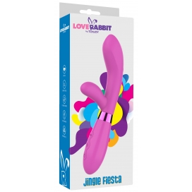 Vibro Rabbit JINGLE FIESTA 20cm Rose 2