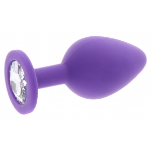 Plug Bijou DIAMOND BOOTY M 7 x 3.5cm Violet