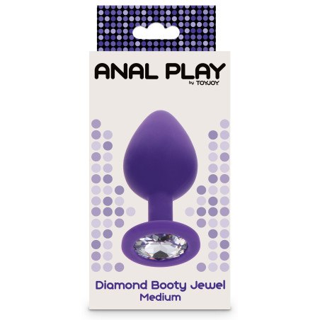 Plug Bijou DIAMOND BOOTY M 7 x 3.5cm Violet
