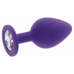 Plug Bijou DIAMOND BOOTY L 9 x 4cm Violet