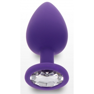 Plug Bijou DIAMOND BOOTY L 9 x 4cm Violet