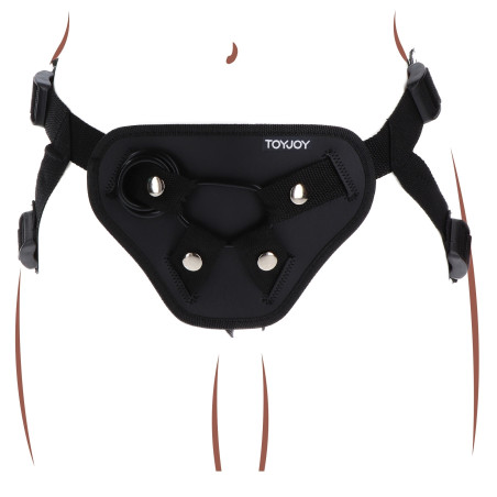 Harnais pour Gode ceinture STRAP-ON DELUXE Get Real Noir