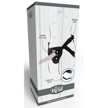 Harnais pour Gode ceinture STRAP-ON DELUXE Get Real Noir