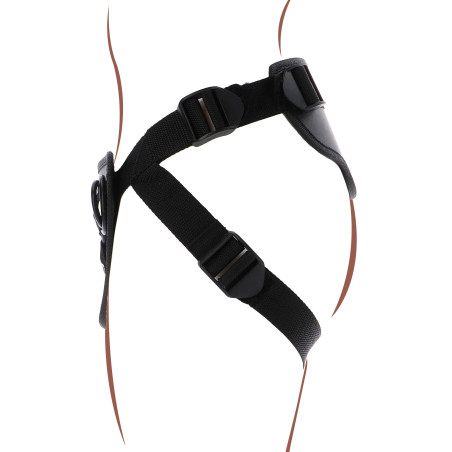 Harnais pour Gode ceinture STRAP-ON DELUXE Get Real Noir