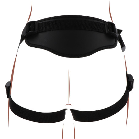 Harnais pour Gode ceinture STRAP-ON DELUXE Get Real Noir