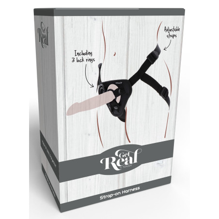 Harnais pour Gode ceinture STRAP-ON Get Real Noir