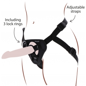 Harnais pour Gode ceinture STRAP-ON Get Real Noir