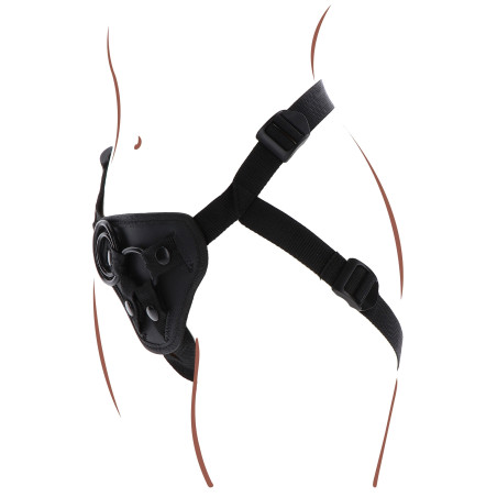 Harnais pour Gode ceinture STRAP-ON Get Real Noir