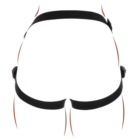 Harnais pour Gode ceinture STRAP-ON Get Real Noir