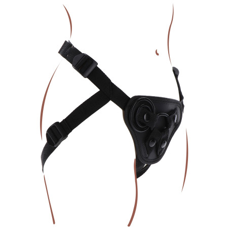 Harnais pour Gode ceinture STRAP-ON Get Real Noir