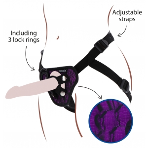 Harnais pour Gode ceinture STRAP-ON Get Real Violet