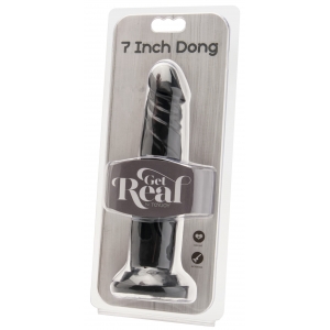 Gode noir GET REAL 18 x 3.8 cm : Simplicité, réalisme, Plaisir