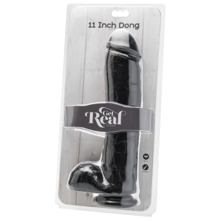 Gode XL MEGA TOMMY de 22 x 6cm Noir | L'anal à l'extrême