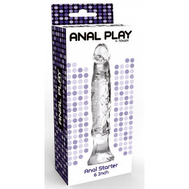 Plug réaliste et transparent ANAL STARTER 13 x 3cm 2