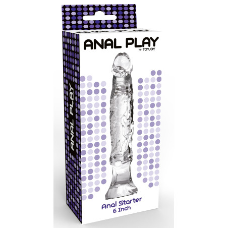 Plug réaliste et transparent ANAL STARTER 13 x 3cm