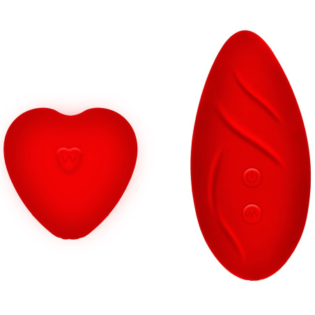 Stimulateur de clitoris avec culotte dentelle DIVINE PANTY Rouge