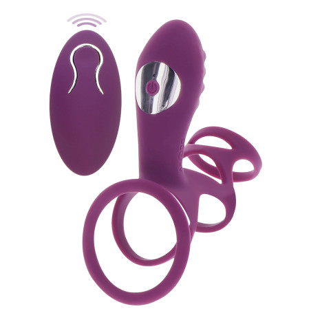 Étui pénien vibrant HALO HALO C-RING Happiness 7cm Violet