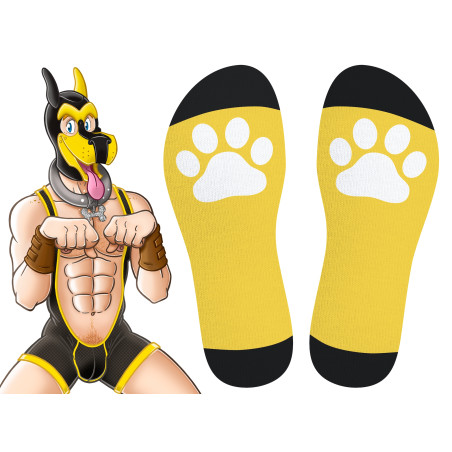 Chaussettes hautes BIG GOOD BOY Jaunes