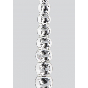 Gode en verre FROZEN FOUNTAIN 22 x 3.7 cm | Double sens