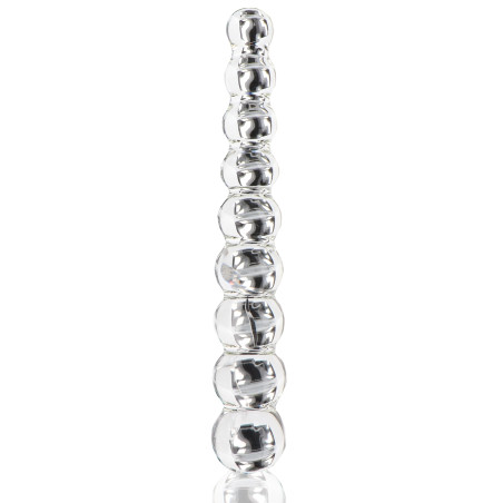 Gode en verre FROZEN FOUNTAIN 22 x 3.7 cm | Double sens