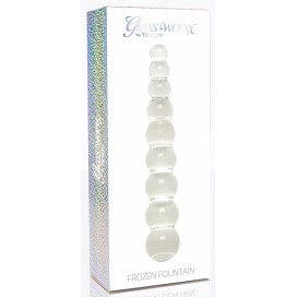 Gode en verre FROZEN FOUNTAIN 22 x 3.7 cm | Double sens 2