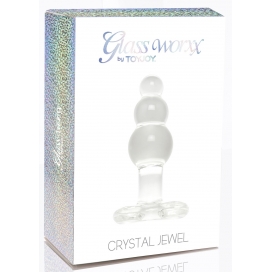 Plug en verre CRYSTAL JEWEL 9.5 x 3.5cm | Plaisir progressif 2