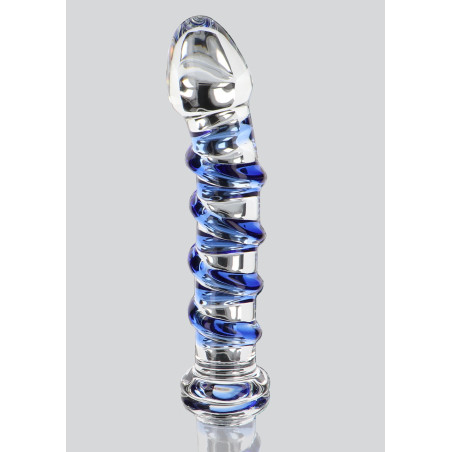 Gode en verre G-SPOT GEMSTONE 17 x 3.7cm | Plaisir et Fun