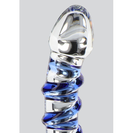 Gode en verre G-SPOT GEMSTONE 17 x 3.7cm | Plaisir et Fun