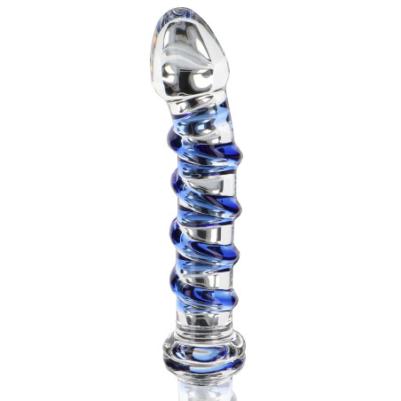 Gode en verre G-SPOT GEMSTONE 17 x 3.7cm | Plaisir et Fun