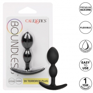 Plug anal en silicone TEARDROP Boundless 7 x 2cm